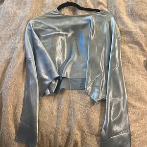Nonchalant label ice blue blouse